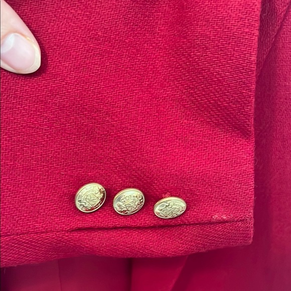 Vintage wool Red Women's Blazer - Picture 4 of 4